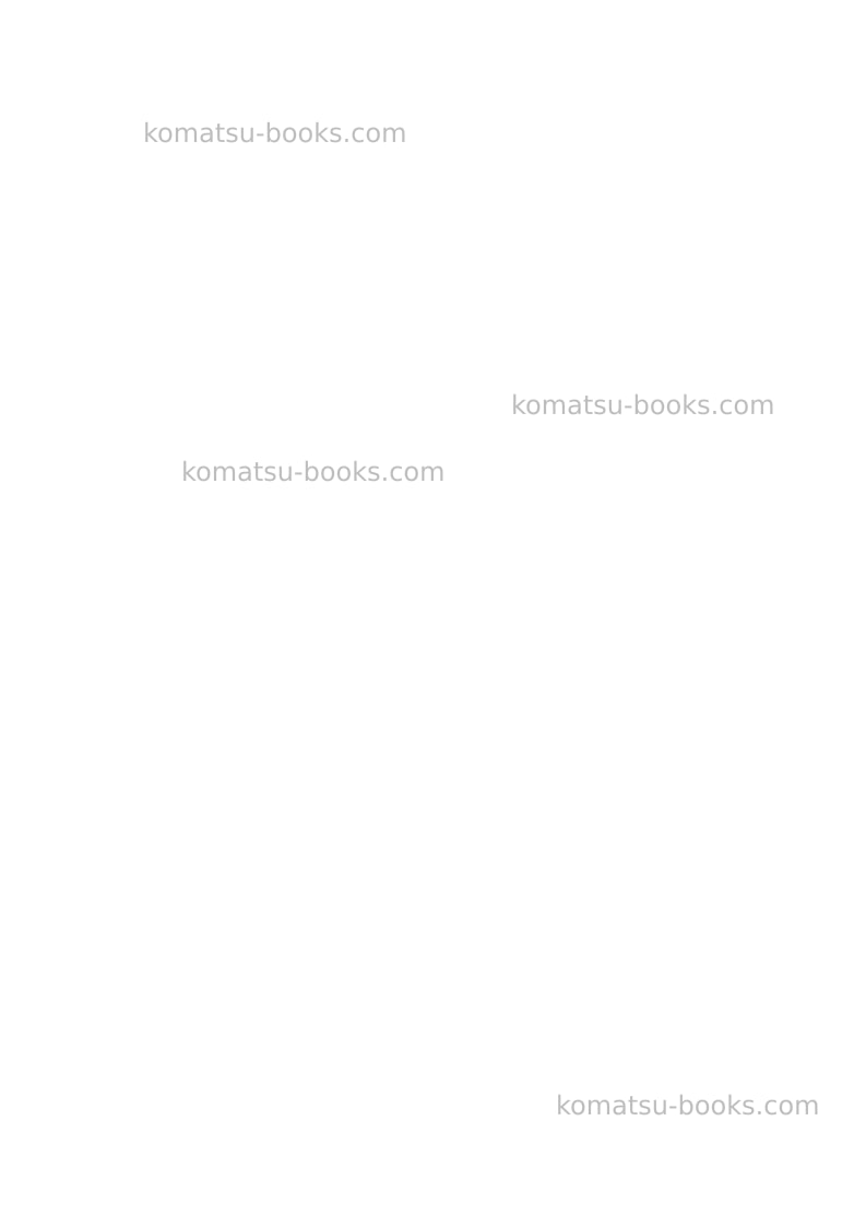 Komatsu d375a-6jpn-mining spec. Repair & maintenance cover Page 4 Komatsu d375a-6jpn-mining spec. Repair & maintenance cover Page 4