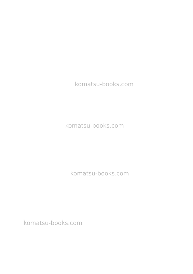 Komatsu d275a-5jpn-r Field assembly manual cover Page 4