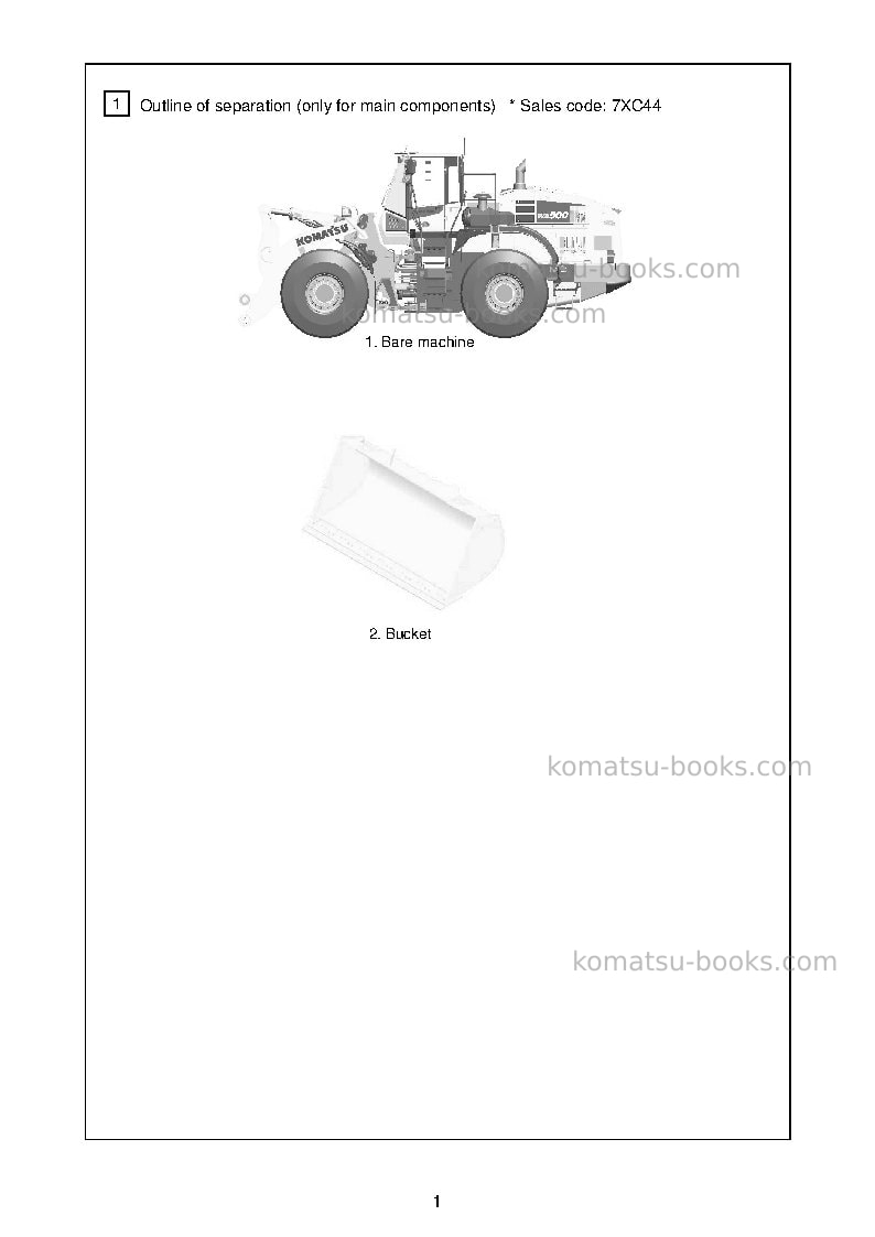 Komatsu wa500-8jpn Field assembly manual cover Page 4 Komatsu wa500-8jpn Field assembly manual cover Page 4