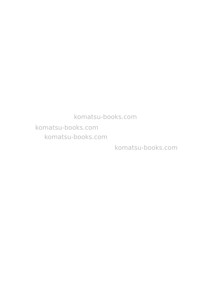 Komatsu hm400-5jpn Field assembly manual cover Page 4 Komatsu hm400-5jpn Field assembly manual cover Page 4