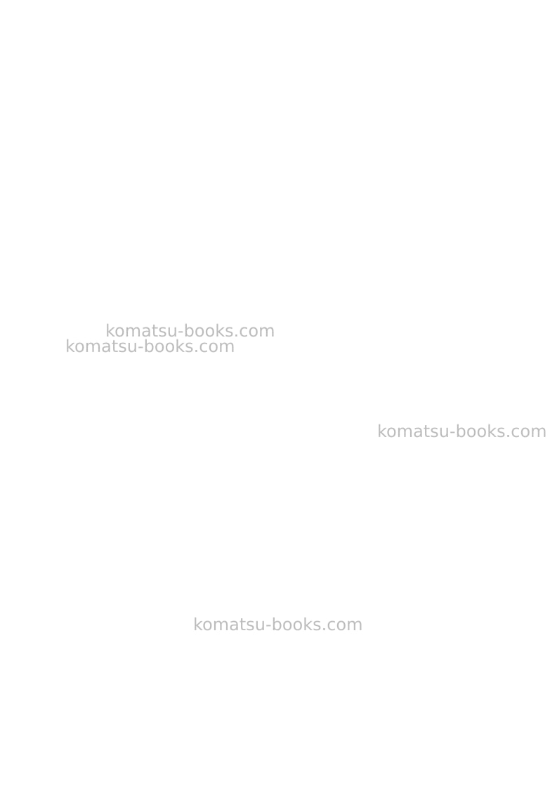 Komatsu wa480-8jpn Field assembly manual cover Page 4 Komatsu wa480-8jpn Field assembly manual cover Page 4