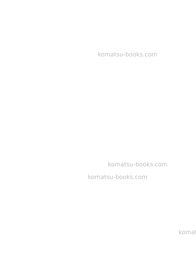 Komatsu wa475-10jpn Field assembly manual cover Page 4 Komatsu wa475-10jpn Field assembly manual cover Page 4
