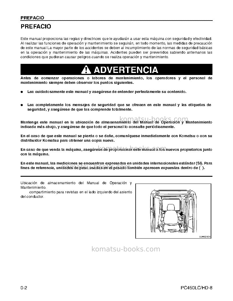 Komatsu pc450lc-8usa Manual de operación cover Page 4