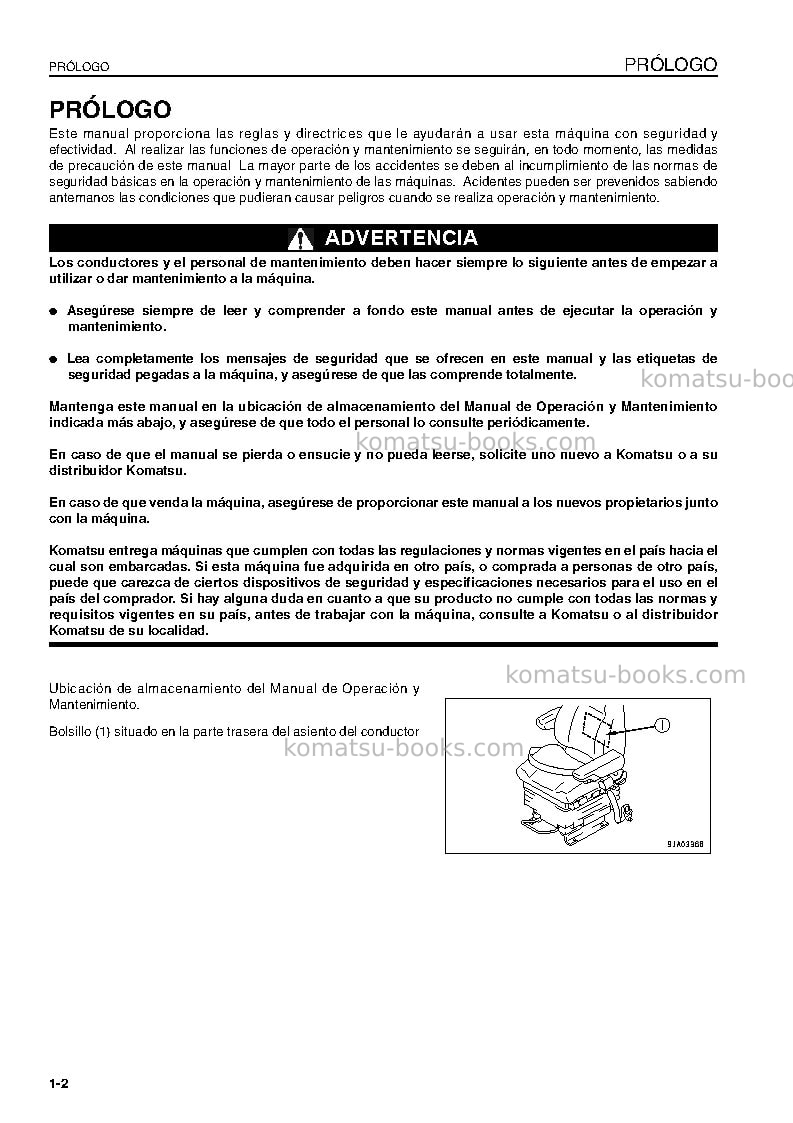 Komatsu wa500-6jpn Manual de operación cover Page 4