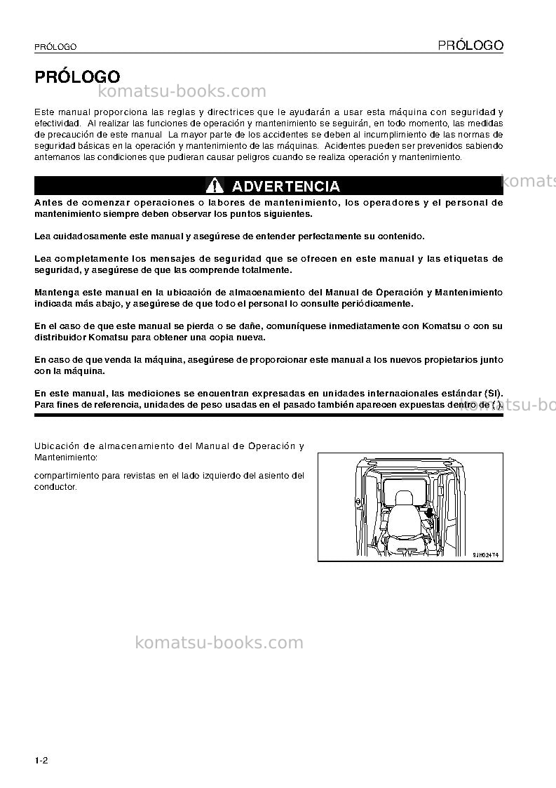 Komatsu pc200lc-8usa Manual de operación cover Page 4