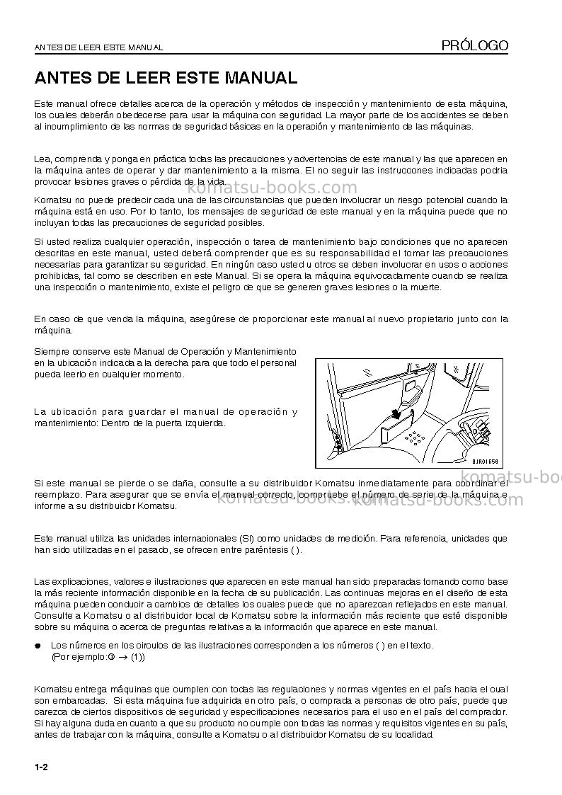 Komatsu hd785-7jpn Manual de operación cover Page 4 Komatsu hd785-7jpn Manual de operación cover Page 4