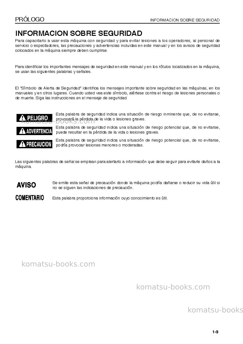 Komatsu wa380-6jpn Manual de operación cover Page 4 Komatsu wa380-6jpn Manual de operación cover Page 4