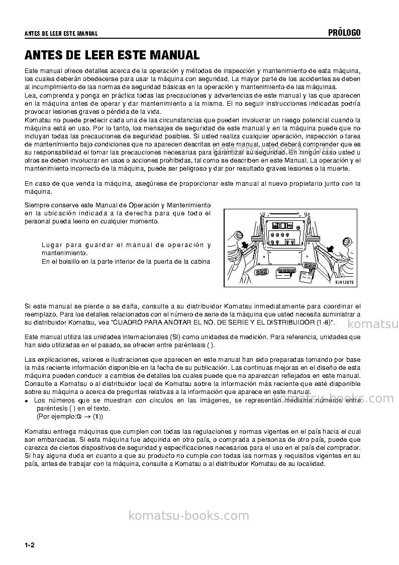 Komatsu d475a-5jpn-e0 Manual de operación cover Page 4