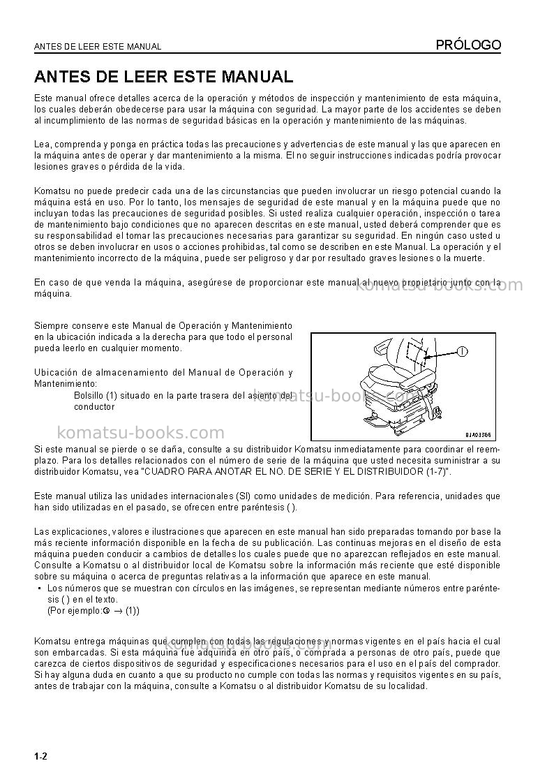 Komatsu wa500-6jpn-r Manual de operación cover Page 4 Komatsu wa500-6jpn-r Manual de operación cover Page 4