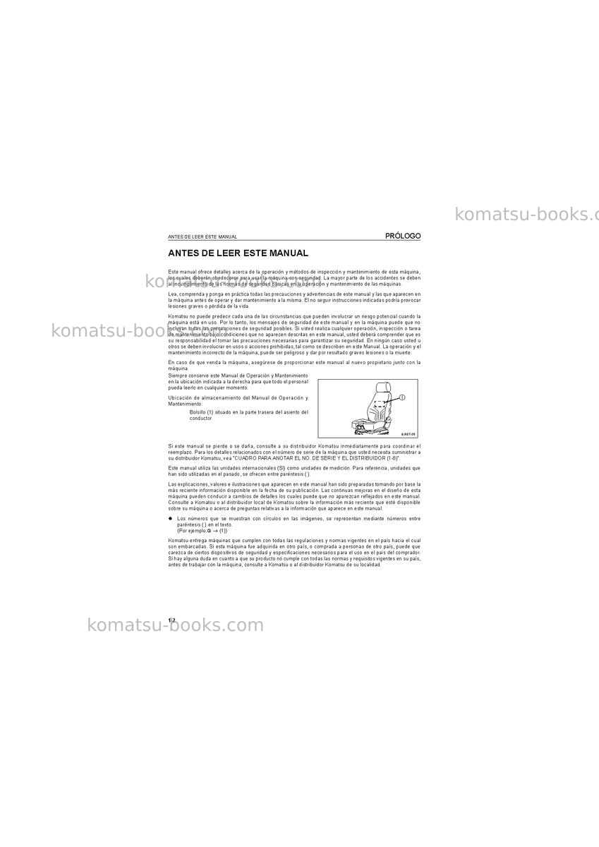 Komatsu wa1200-6jpn Manual de operación cover Page 4 Komatsu wa1200-6jpn Manual de operación cover Page 4