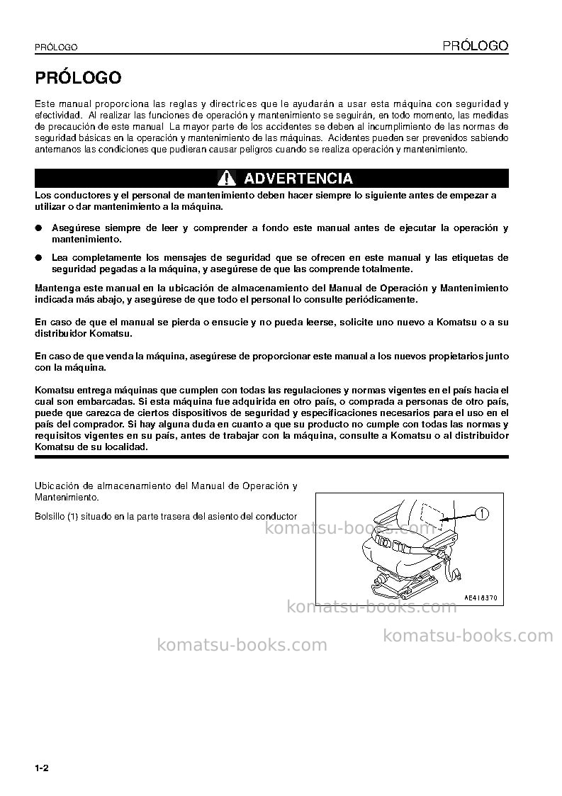 Komatsu wd600-3jpn Manual de operación cover Page 4 Komatsu wd600-3jpn Manual de operación cover Page 4