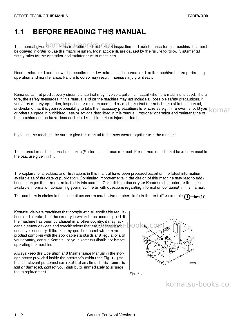 Komatsu pc3000e-6deu Operation manual cover Page 4 Komatsu pc3000e-6deu Operation manual cover Page 4