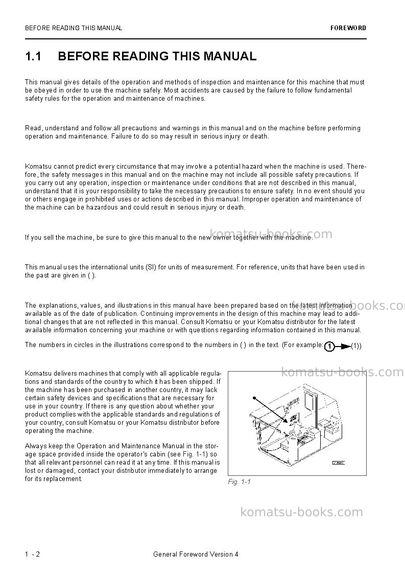 Komatsu pc3000e-6deu Operation manual cover Page 4 Komatsu pc3000e-6deu Operation manual cover Page 4
