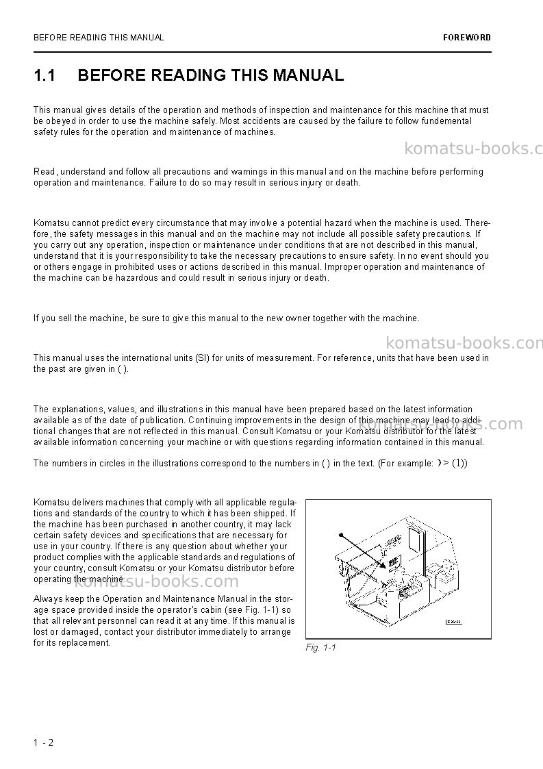 Komatsu pc4000e-6deu Operation manual cover Page 4 Komatsu pc4000e-6deu Operation manual cover Page 4