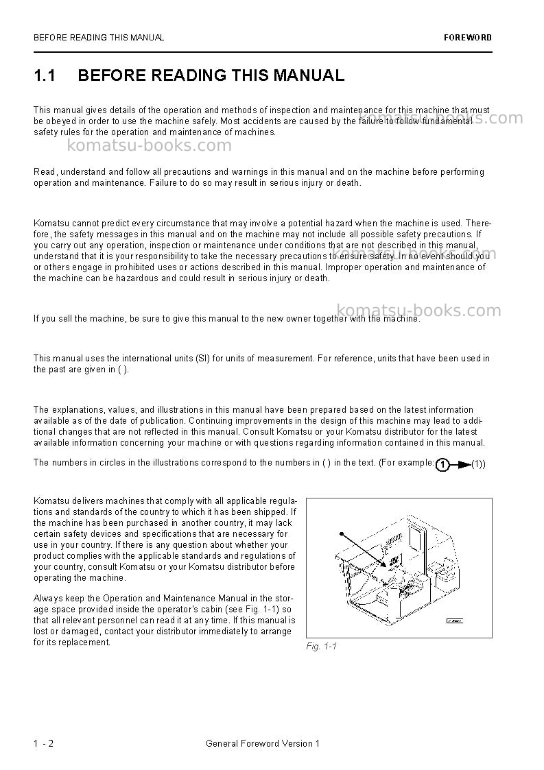 Komatsu pc4000e-6deu Operation manual cover Page 4 Komatsu pc4000e-6deu Operation manual cover Page 4