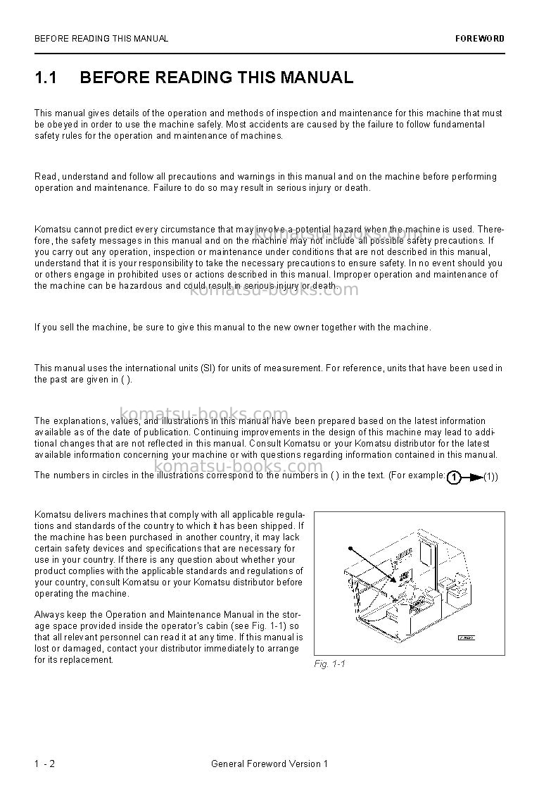 Komatsu pc4000-6deu Operation manual cover Page 4 Komatsu pc4000-6deu Operation manual cover Page 4