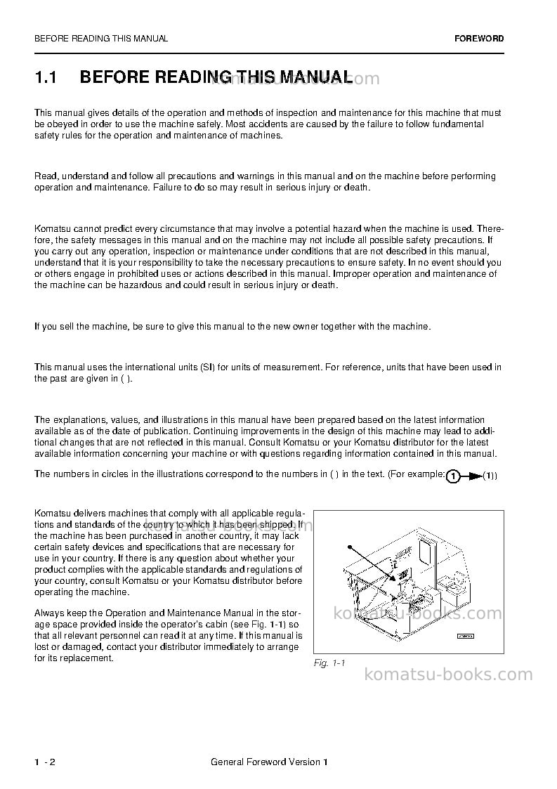 Komatsu pc4000-6deu Operation manual cover Page 4 Komatsu pc4000-6deu Operation manual cover Page 4