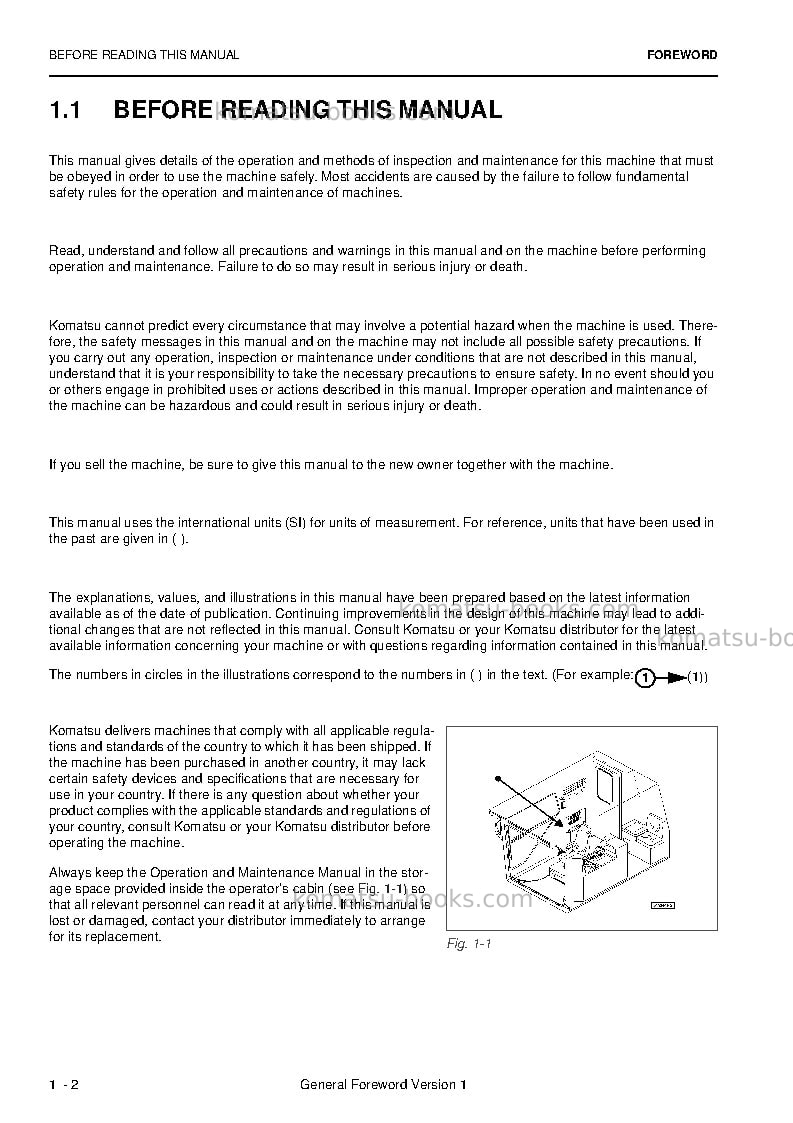 Komatsu pc4000-6deu Operation manual cover Page 4 Komatsu pc4000-6deu Operation manual cover Page 4