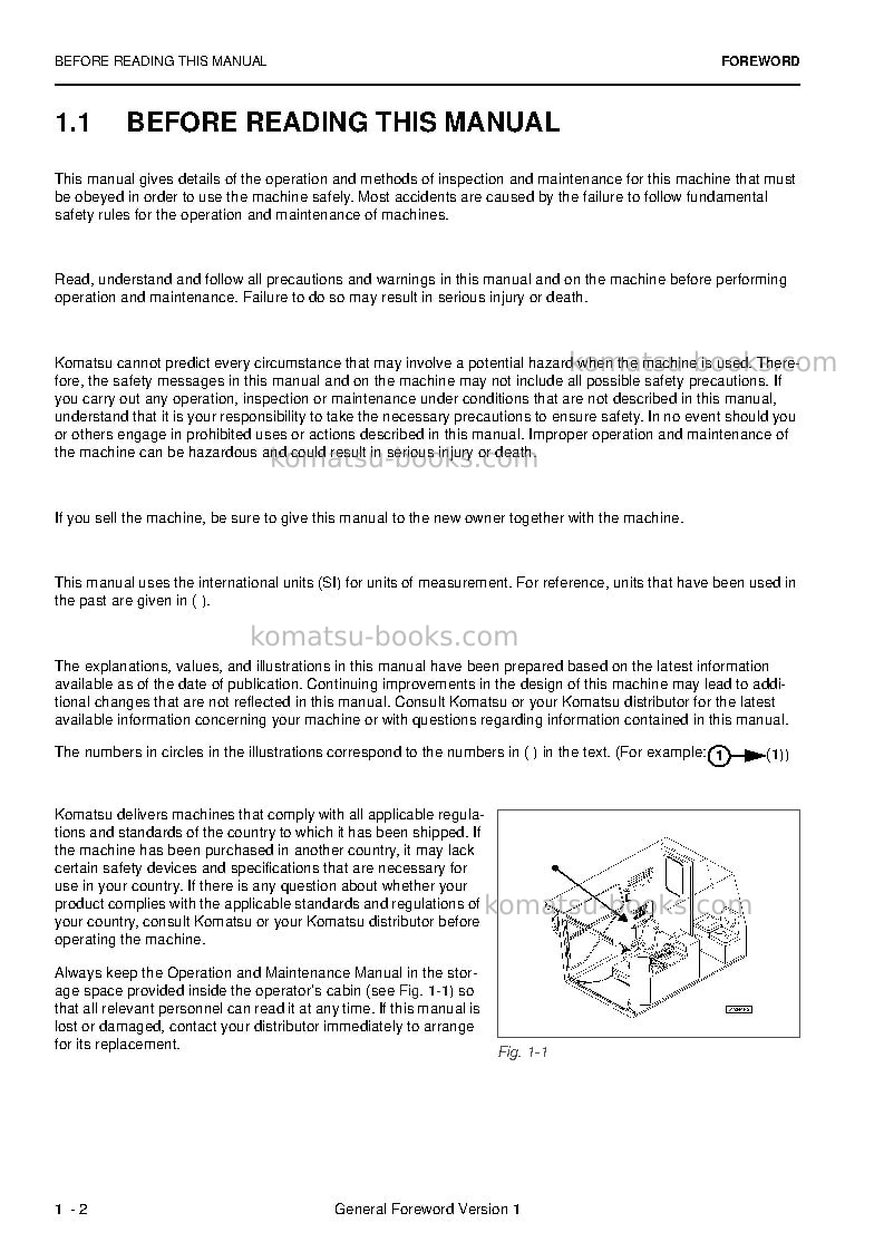 Komatsu pc4000e-6deu Operation manual cover Page 4 Komatsu pc4000e-6deu Operation manual cover Page 4