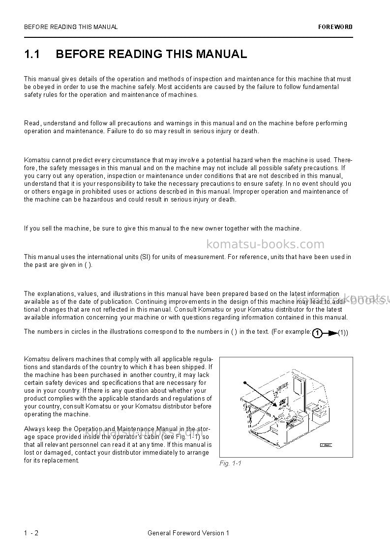 Komatsu pc4000e-6deu Operation manual cover Page 4 Komatsu pc4000e-6deu Operation manual cover Page 4
