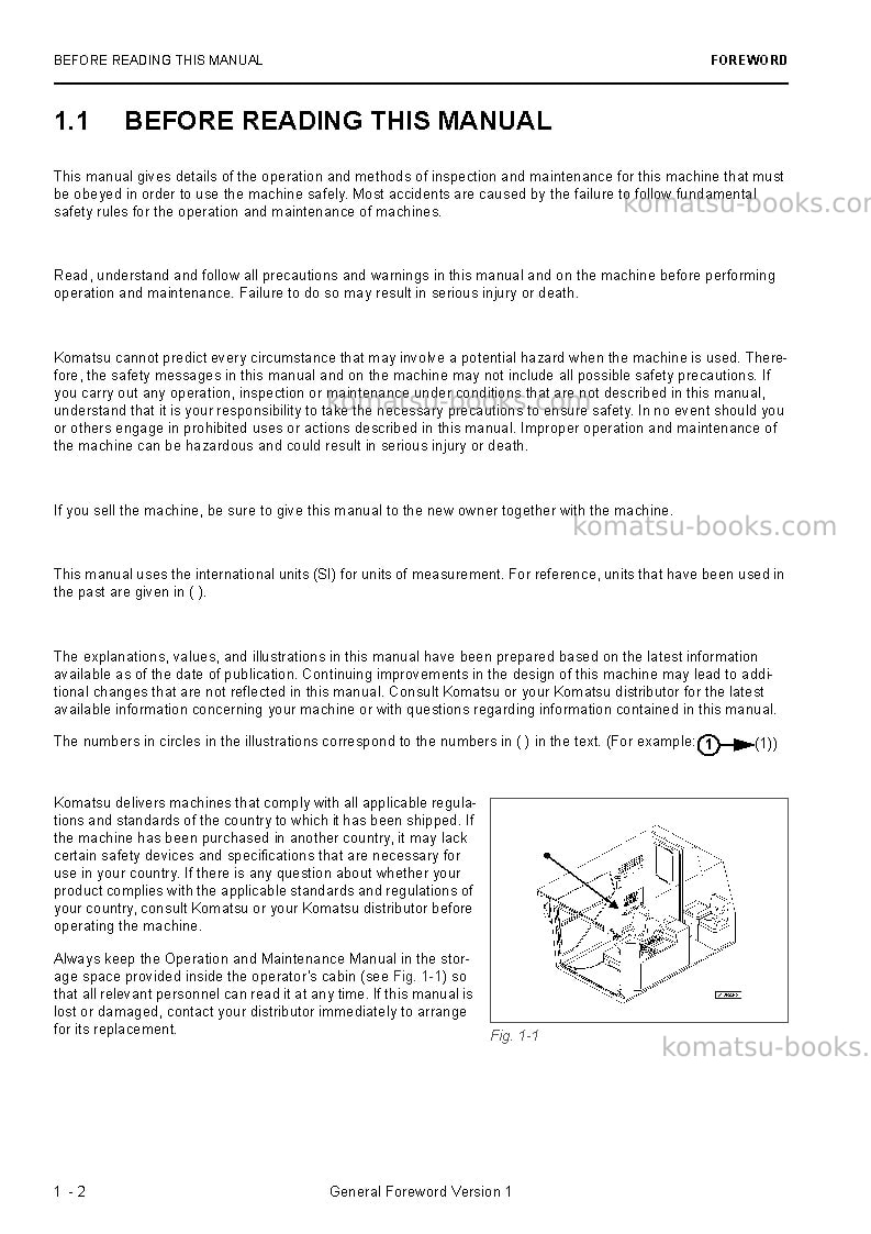 Komatsu pc4000e-6deu Operation manual cover Page 4 Komatsu pc4000e-6deu Operation manual cover Page 4