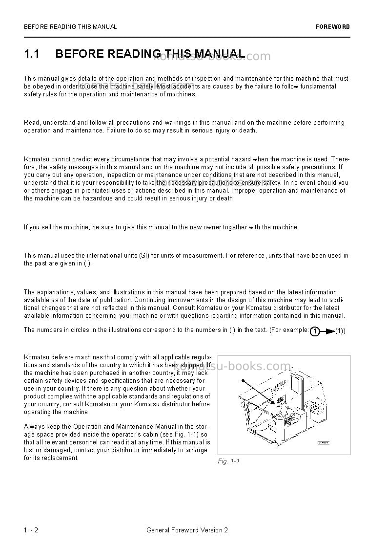 Komatsu pc4000e-6deu Operation manual cover Page 4 Komatsu pc4000e-6deu Operation manual cover Page 4