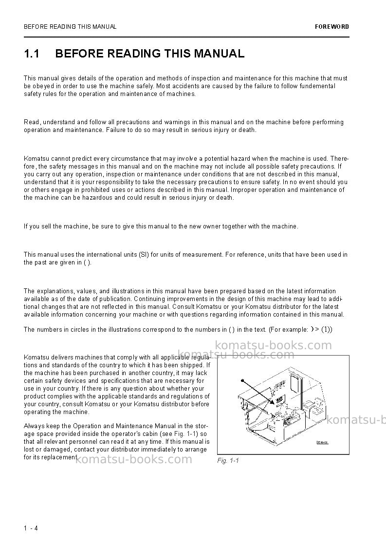 Komatsu pc8000-6deu Operation manual cover Page 4