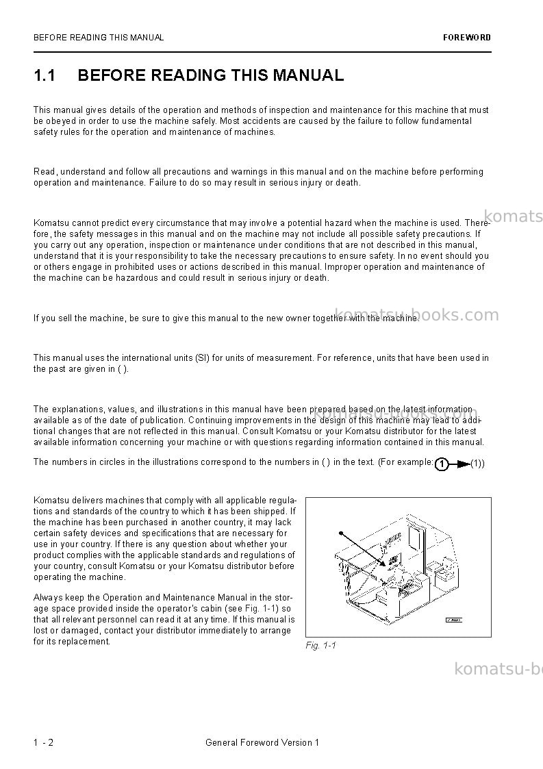 Komatsu pc8000e-6deu Operation manual cover Page 4