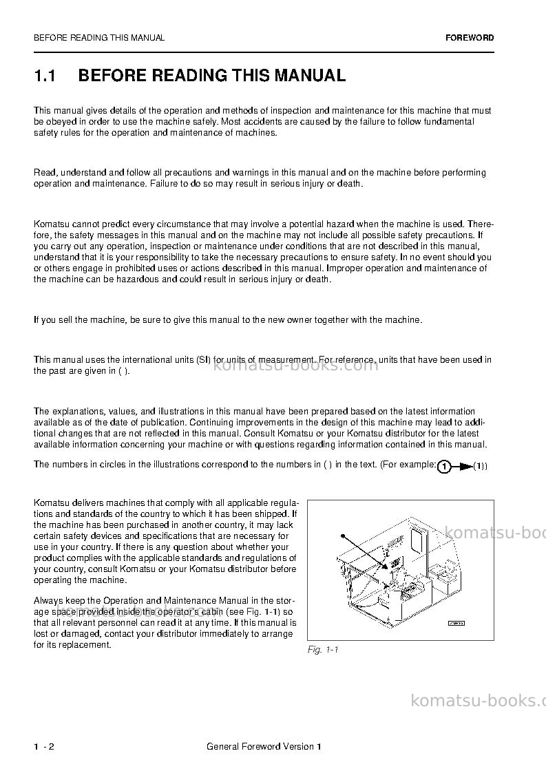 Komatsu pc8000e-6deu Operation manual cover Page 4