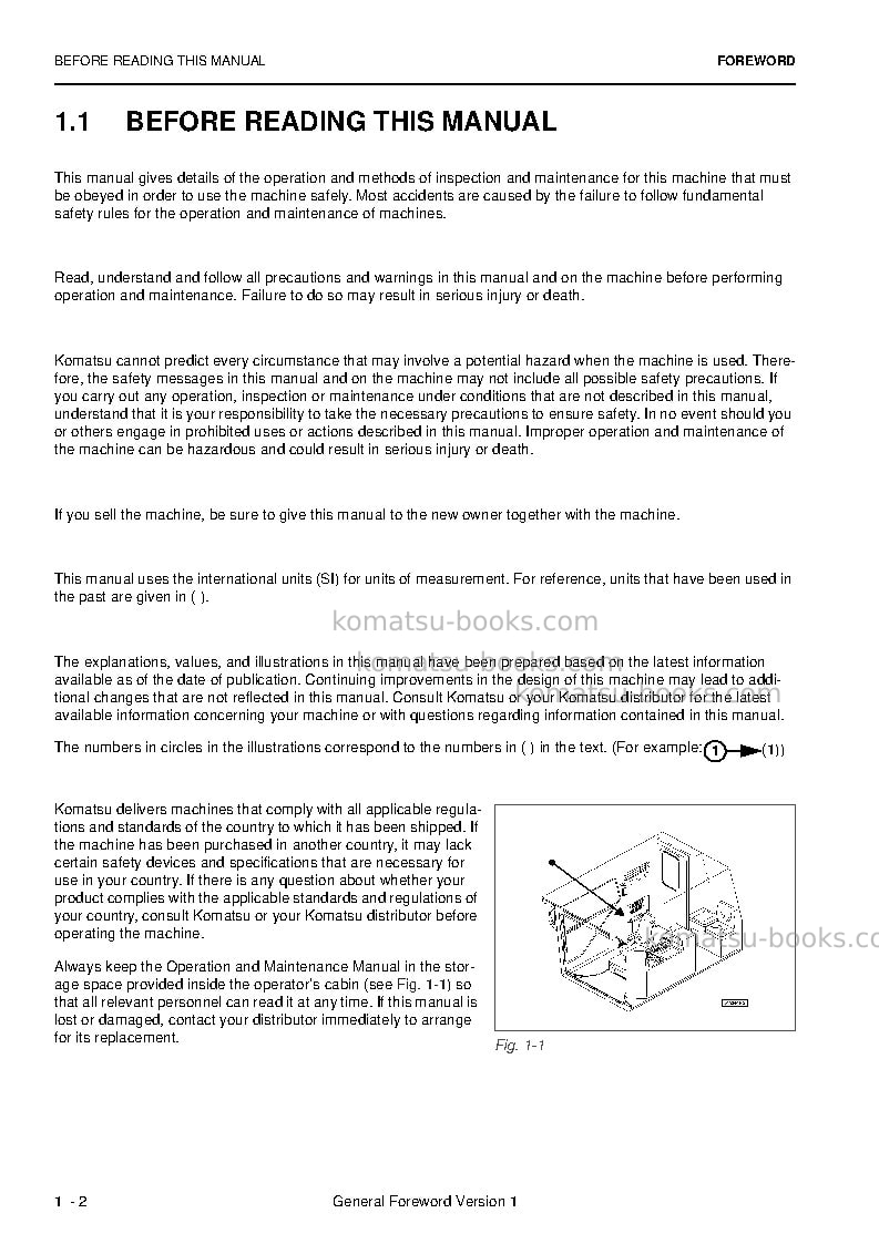Komatsu pc8000e-6deu Operation manual cover Page 4