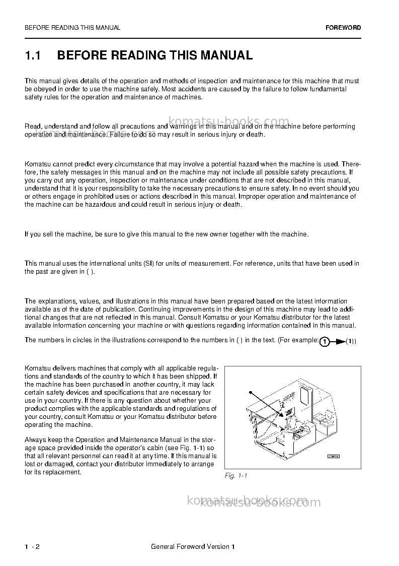 Komatsu pc8000e-6deu Operation manual cover Page 4