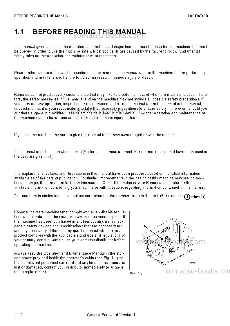 Komatsu pc8000e-6deu Operation manual cover Page 4