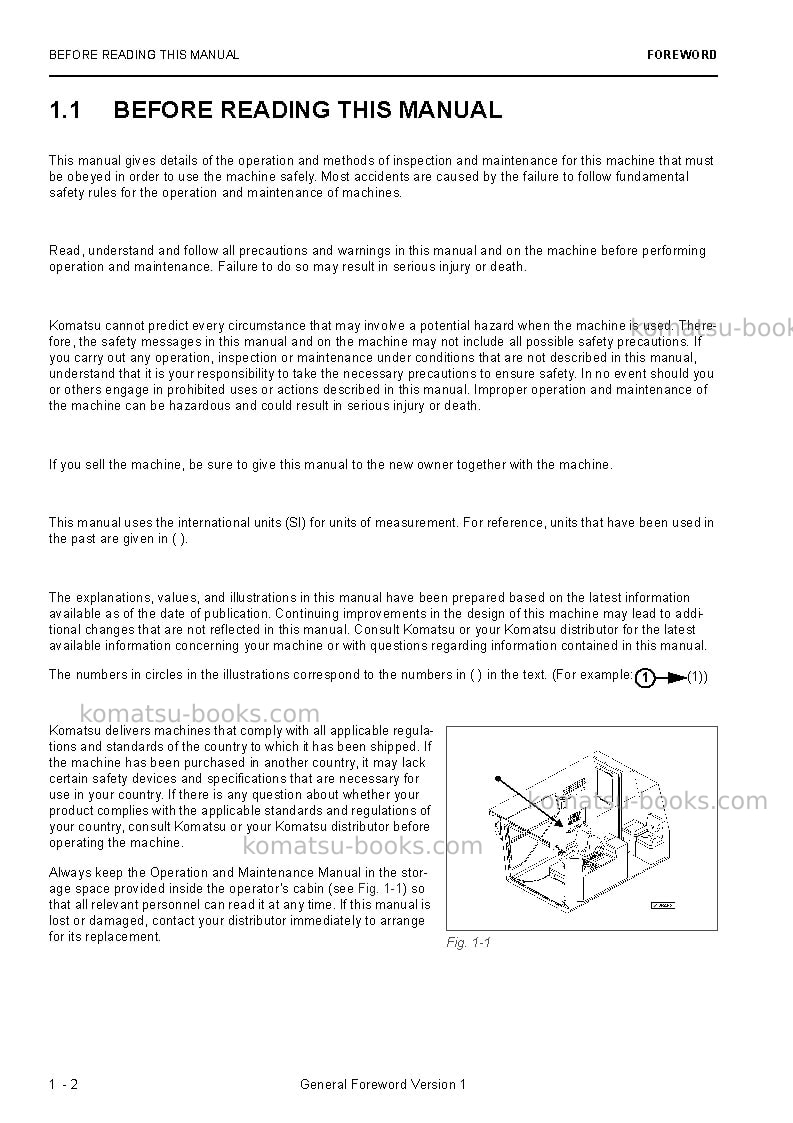 Komatsu pc8000e-6deu Operation manual cover Page 4
