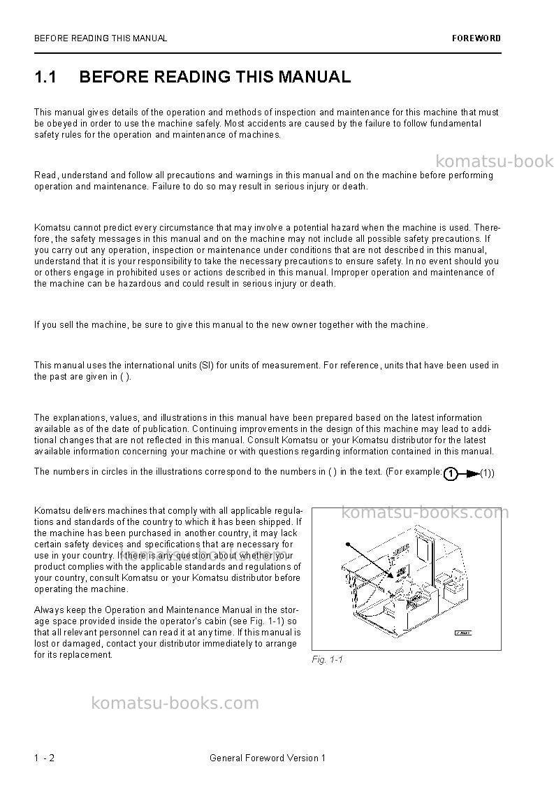 Komatsu pc8000e-6deu Operation manual cover Page 4 Komatsu pc8000e-6deu Operation manual cover Page 4