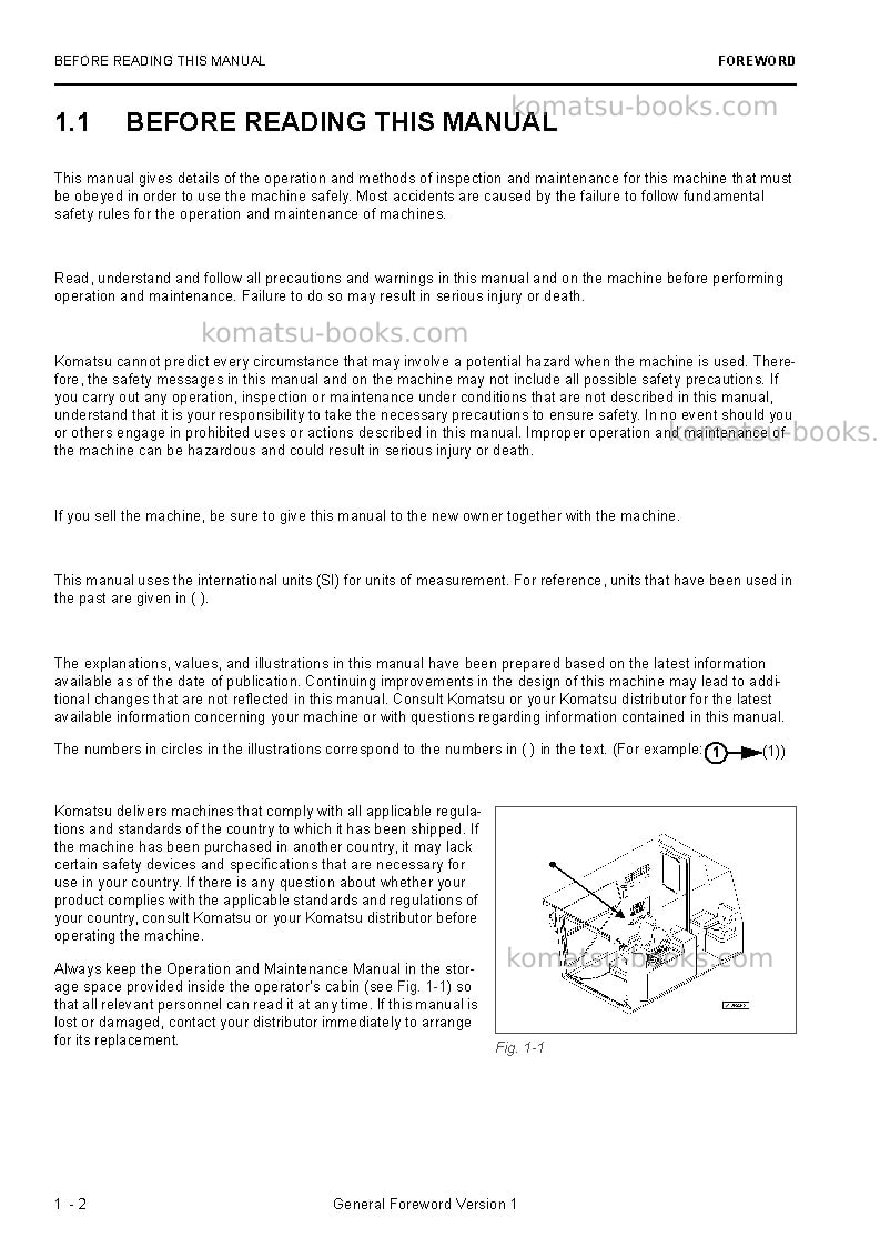Komatsu pc8000e-6deu Operation manual cover Page 4 Komatsu pc8000e-6deu Operation manual cover Page 4