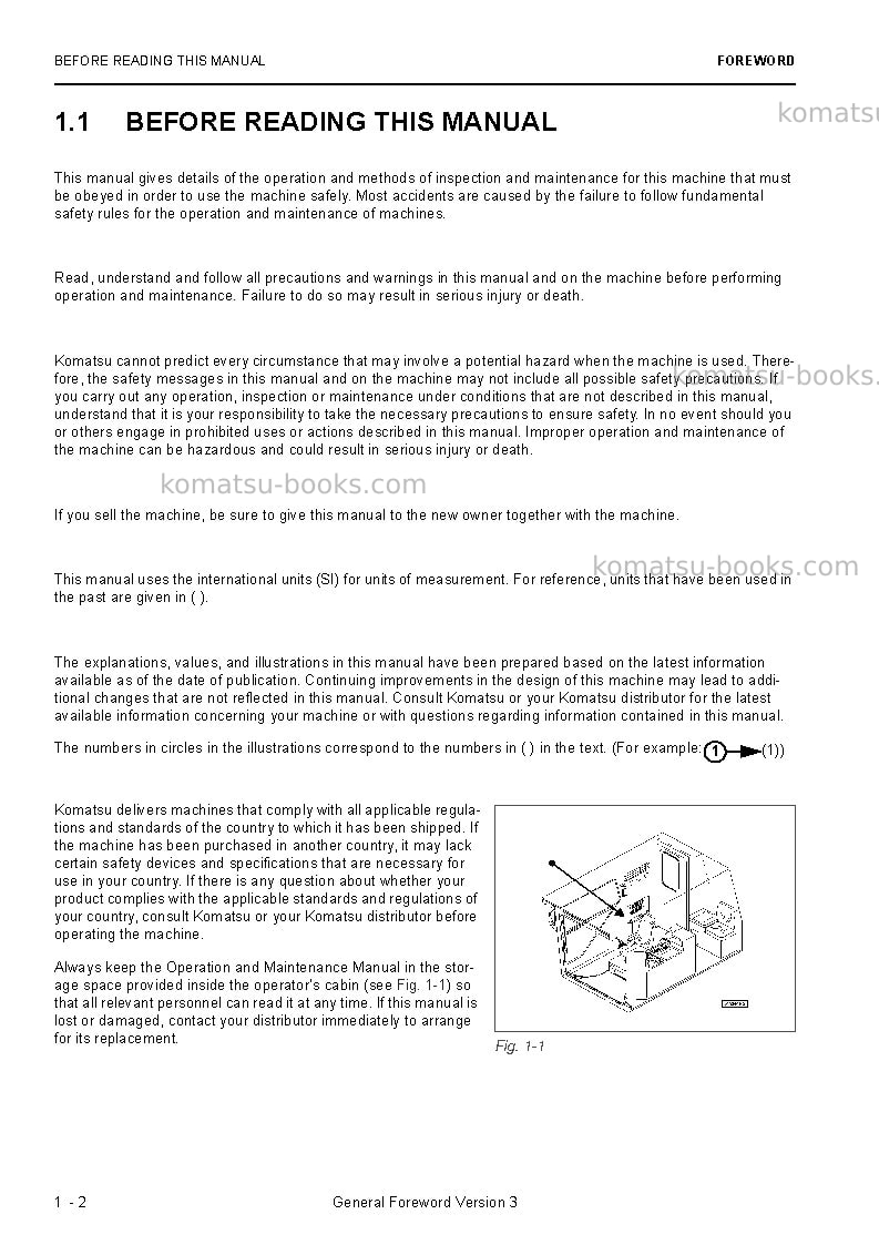 Komatsu pc8000e-6deu Operation manual cover Page 4