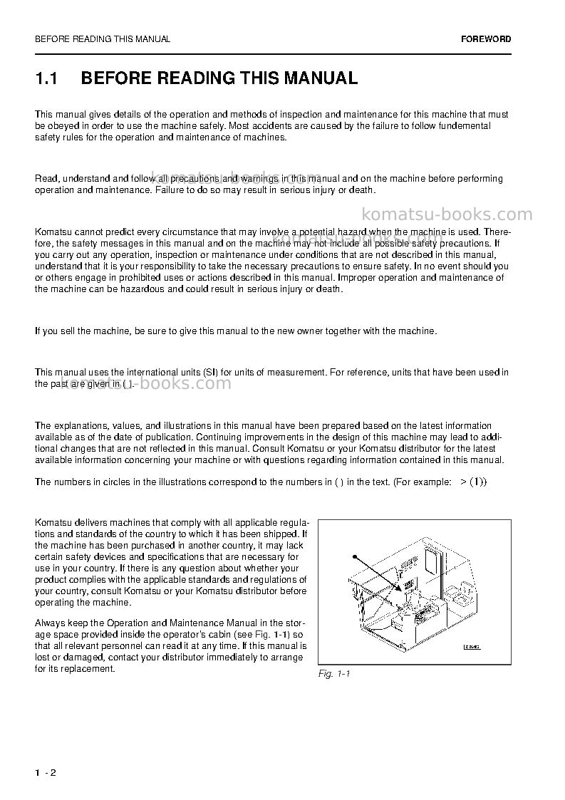 Komatsu pc5500-6deu Operation manual cover Page 4 Komatsu pc5500-6deu Operation manual cover Page 4