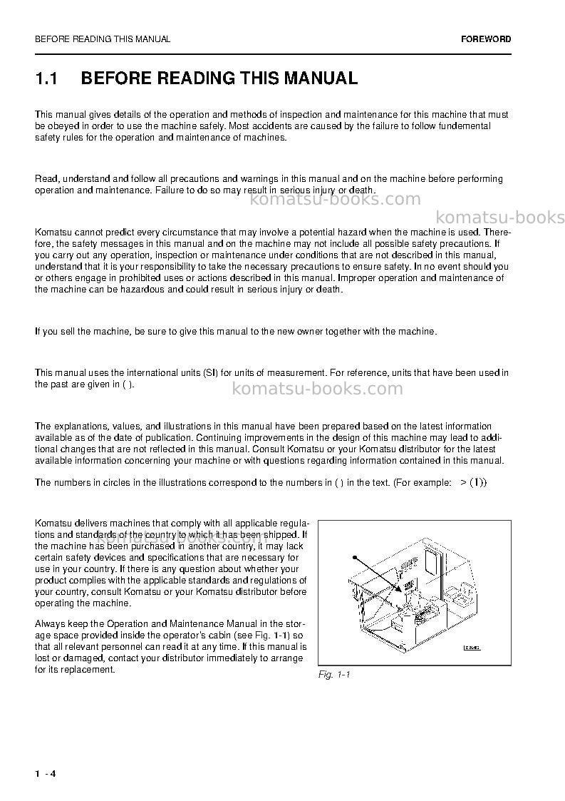 Komatsu pc5500-6deu Operation manual cover Page 4 Komatsu pc5500-6deu Operation manual cover Page 4