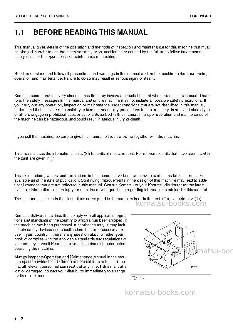 Komatsu pc5500e-6deu Operation manual cover Page 4 Komatsu pc5500e-6deu Operation manual cover Page 4