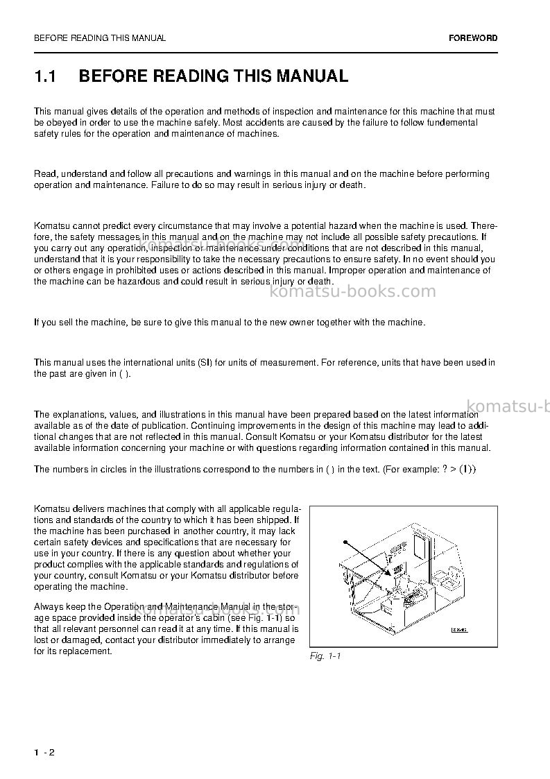 Komatsu pc5500-6deu Operation manual cover Page 4 Komatsu pc5500-6deu Operation manual cover Page 4