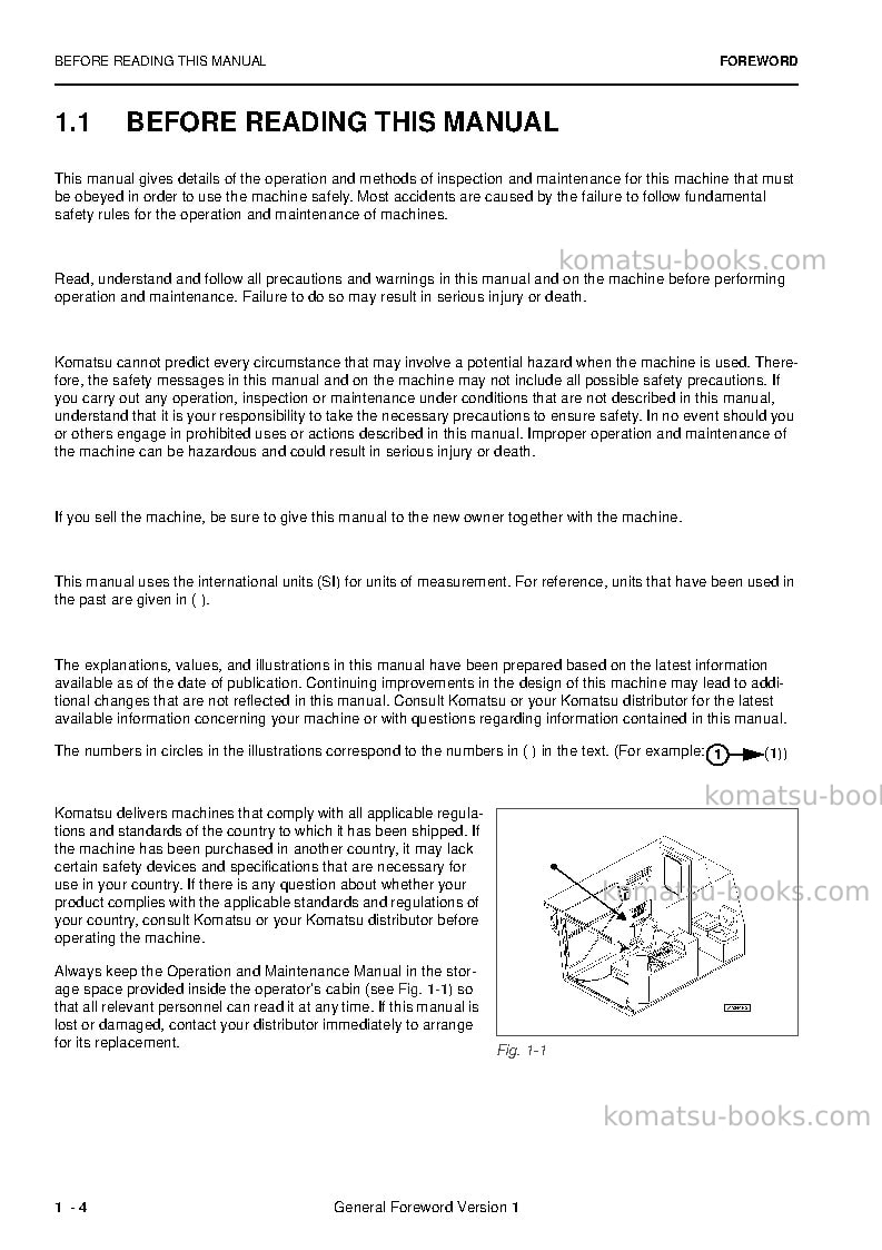 Komatsu pc5500-6deu Operation manual cover Page 4 Komatsu pc5500-6deu Operation manual cover Page 4