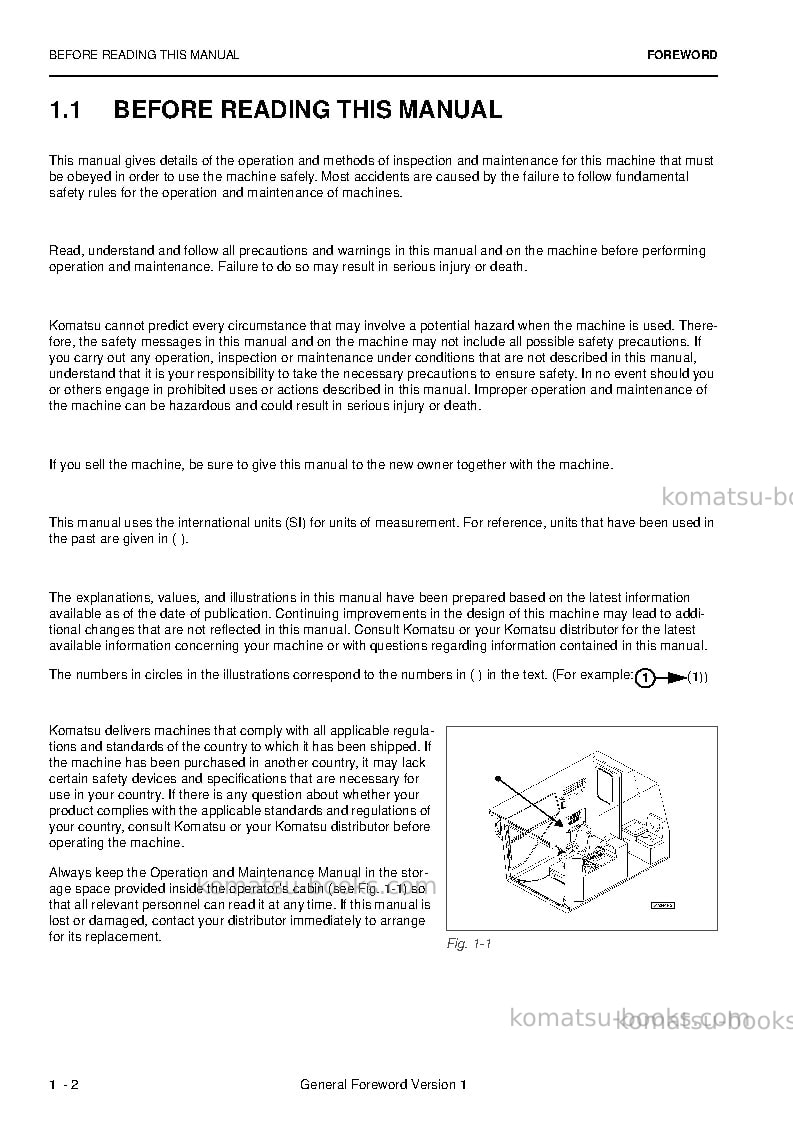Komatsu pc5500-6deu Operation manual cover Page 4 Komatsu pc5500-6deu Operation manual cover Page 4