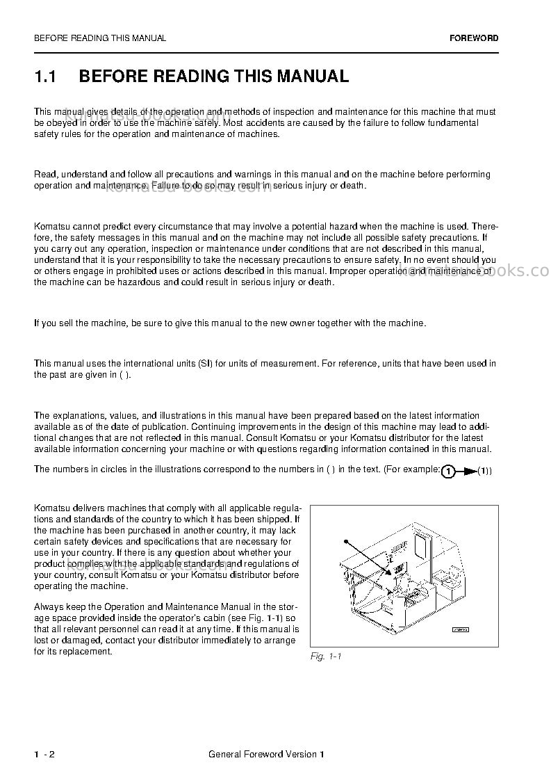 Komatsu pc5500-6deu Operation manual cover Page 4 Komatsu pc5500-6deu Operation manual cover Page 4