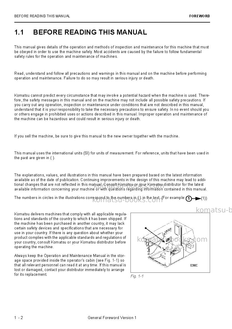 Komatsu pc5500e-6deu Operation manual cover Page 4 Komatsu pc5500e-6deu Operation manual cover Page 4