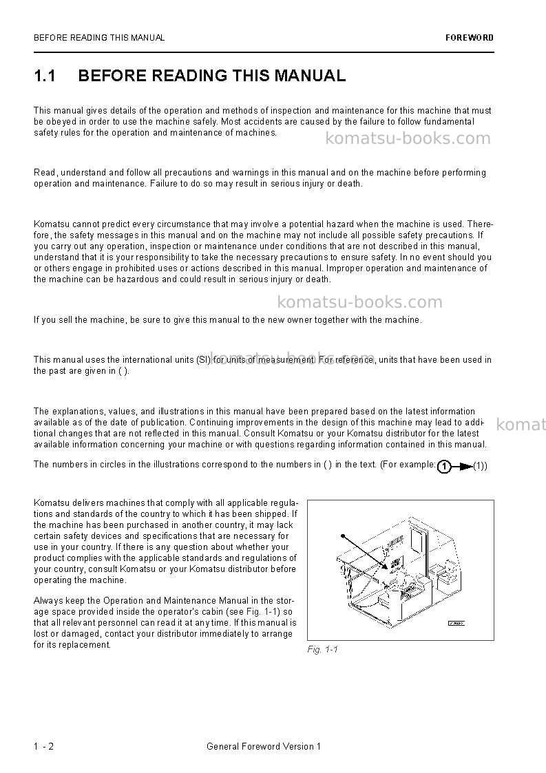 Komatsu pc5500-6deu Operation manual cover Page 4 Komatsu pc5500-6deu Operation manual cover Page 4