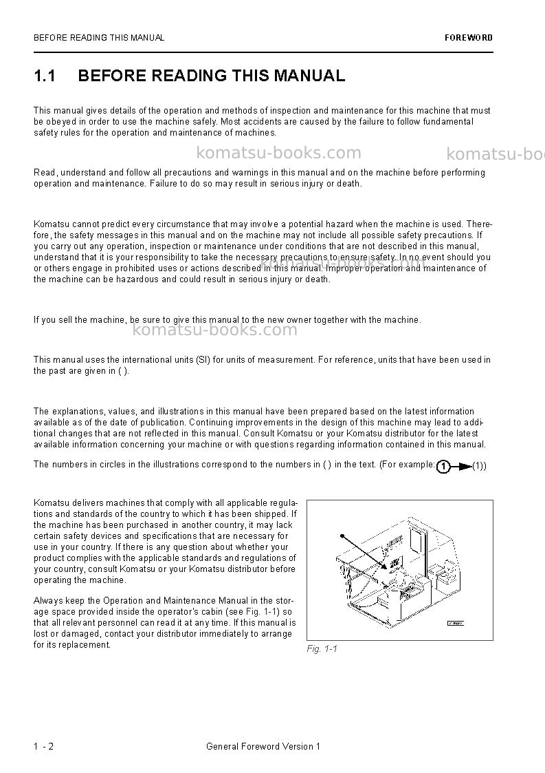 Komatsu pc5500e-6deu Operation manual cover Page 4 Komatsu pc5500e-6deu Operation manual cover Page 4