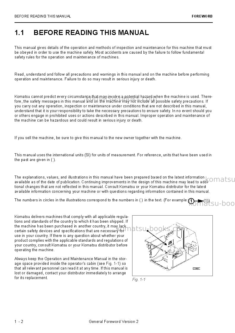 Komatsu pc5500e-6deu Operation manual cover Page 4 Komatsu pc5500e-6deu Operation manual cover Page 4