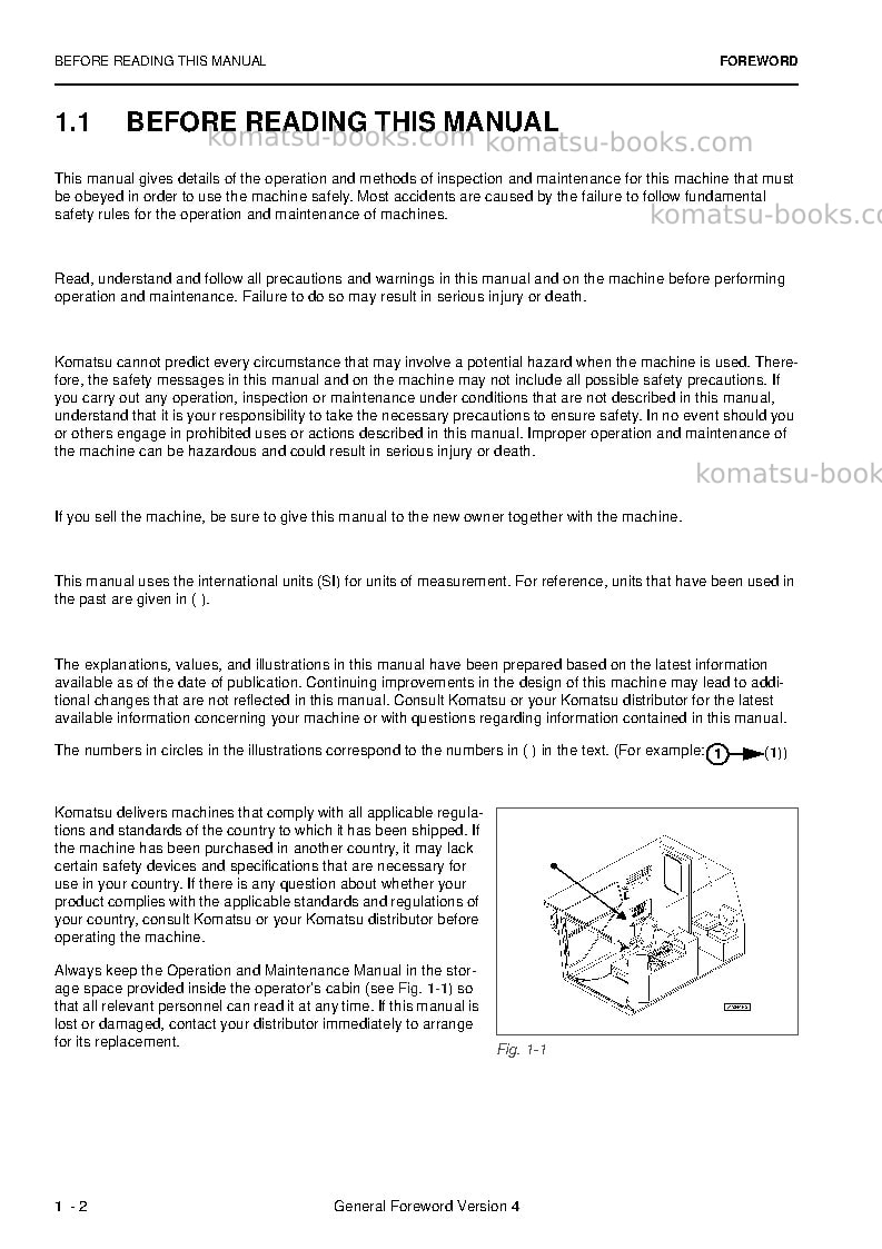Komatsu pc5500-6deu-diesel Operation manual cover Page 4