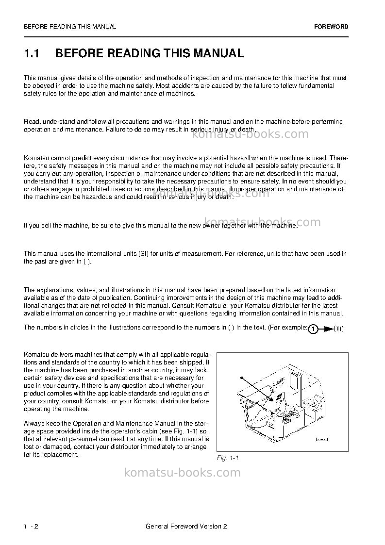 Komatsu pc5500e-6deu Operation manual cover Page 4 Komatsu pc5500e-6deu Operation manual cover Page 4