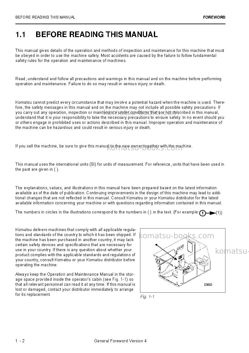 Komatsu pc5500e-6deu Operation manual cover Page 4 Komatsu pc5500e-6deu Operation manual cover Page 4